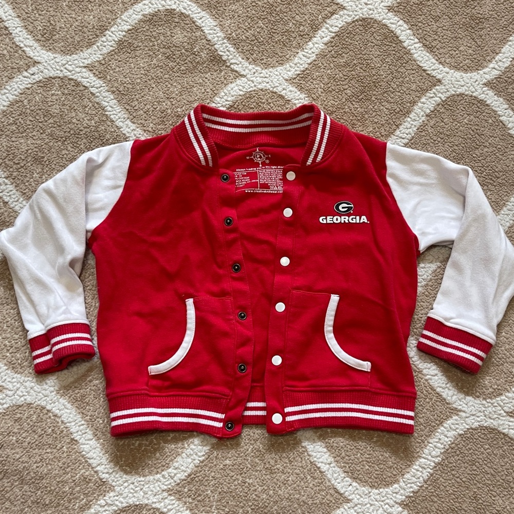 Georgia Bulldogs Kids Varsity Jacket – Size 3T 🖤❤️